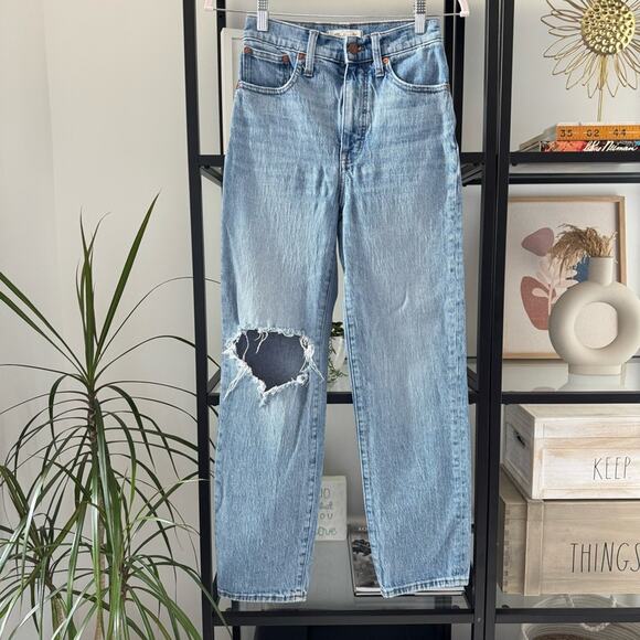 Madewell The Perfect Vintage Straight Jeans in Reinhart Wash Women’s Size 23 - Picture 3 of 13